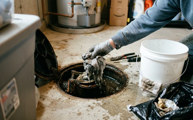 Pulling wipes and grease out of a stuck backwater valve flapper