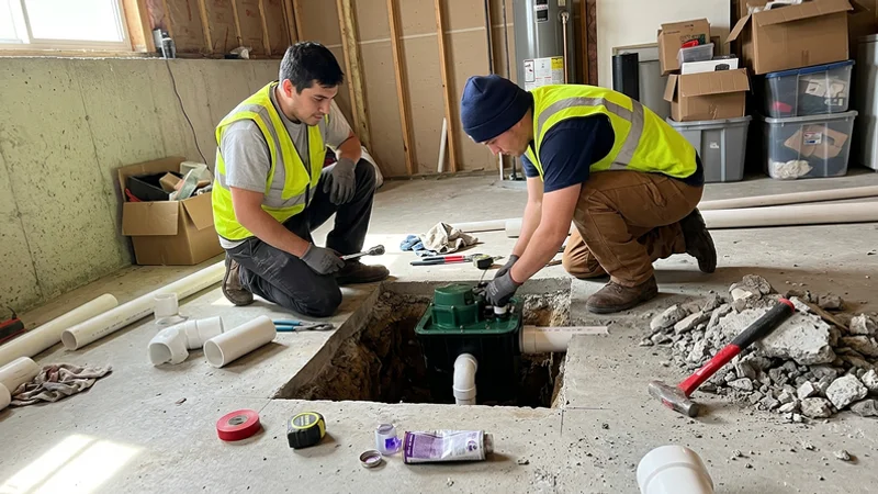 Interior pit install inside a basement slab